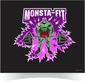 Monster-Fit Frankenstein Graphic | Graphic Design by r-toha