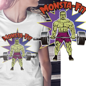 Monster-Fit Frankenstein Graphic | Graphic Design by Wally_F