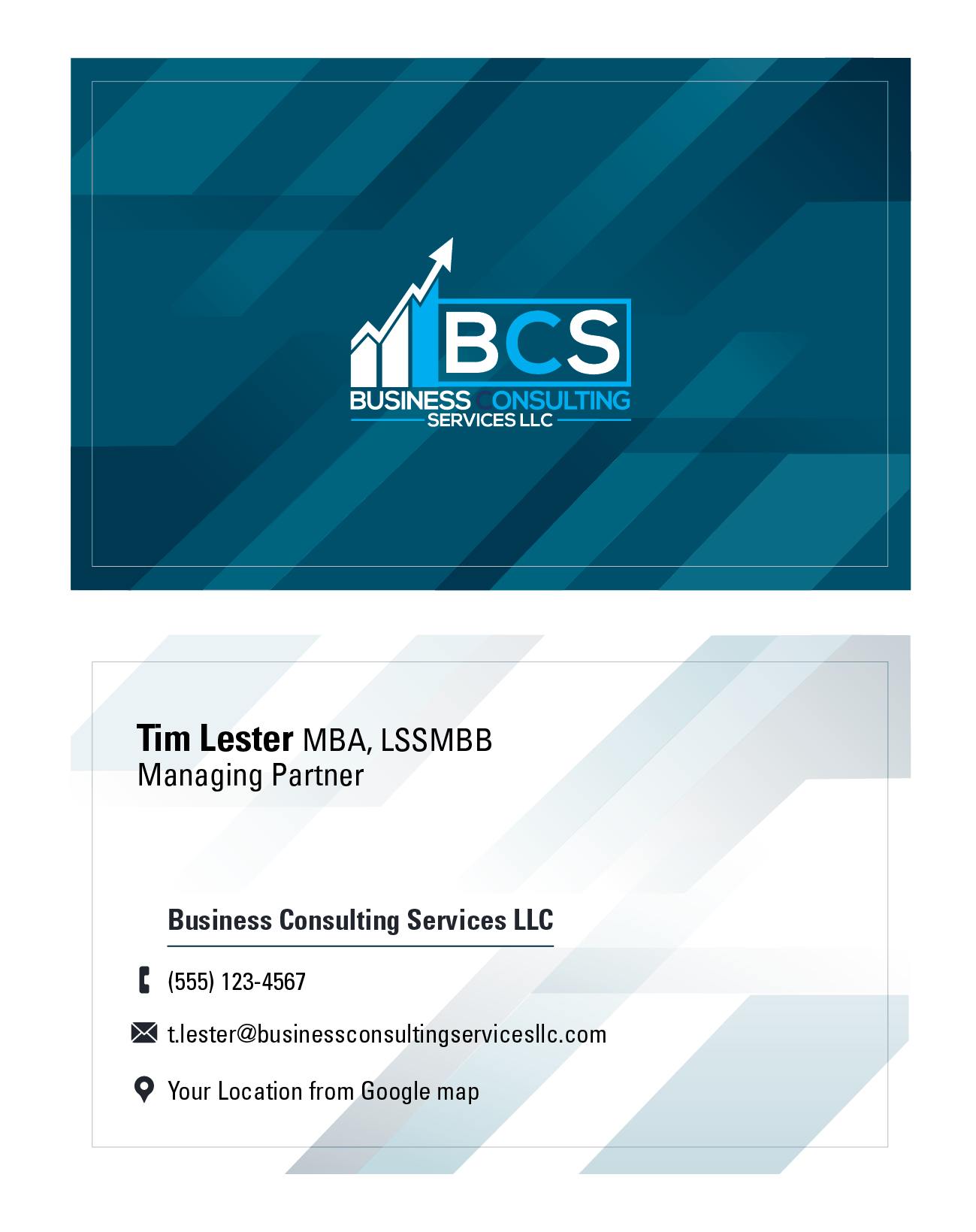 Design de Carte de Visite par samehmostafa pour Business Consulting Services LLC | Design #23836626