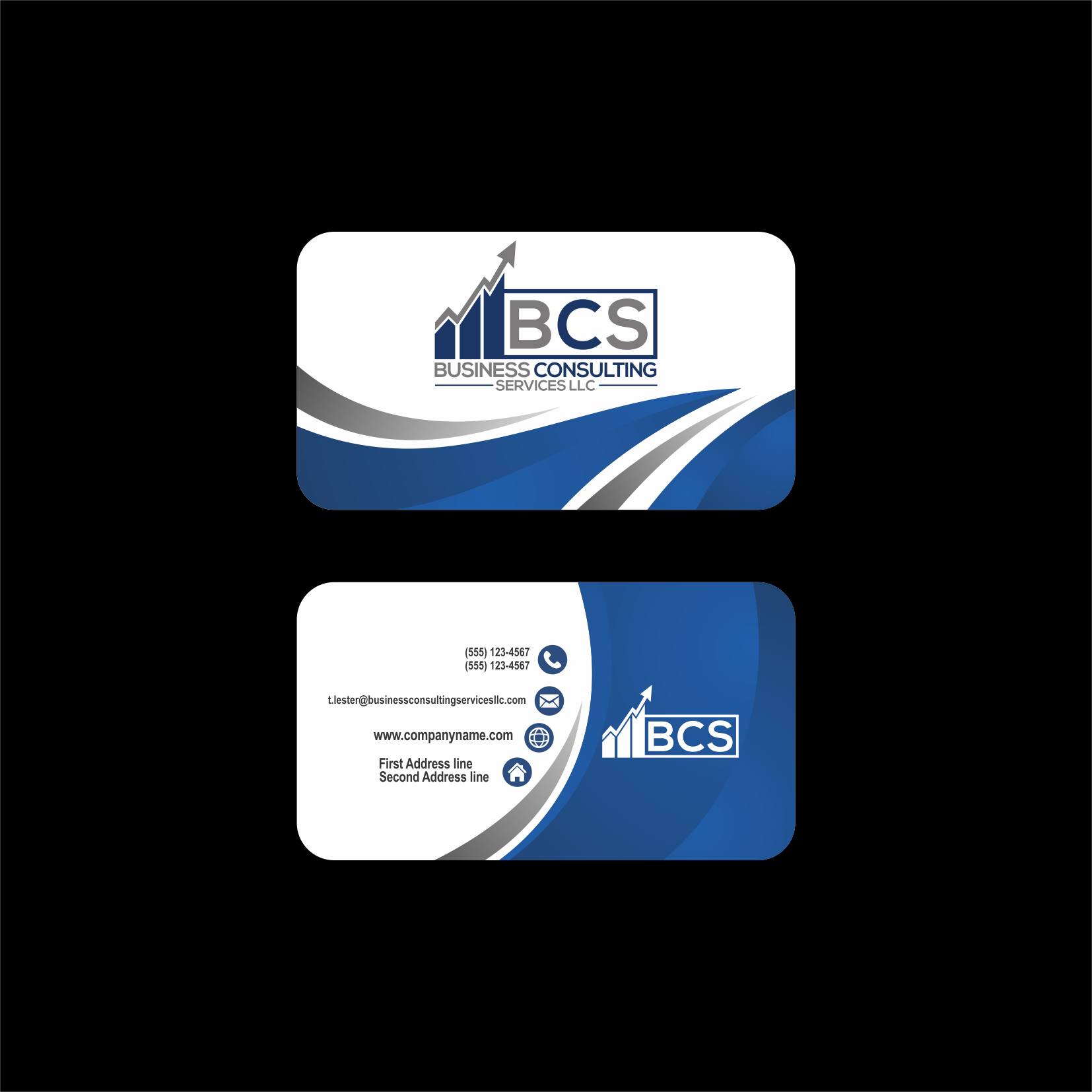 Business Card Design by ferrikurnia7 for Business Consulting Services LLC | Design #23841699