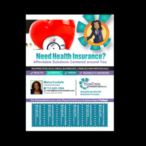Diseño de Flyer por NatPearlDesigns para TrueCare Insurance Services LLC | Diseño: #23805880