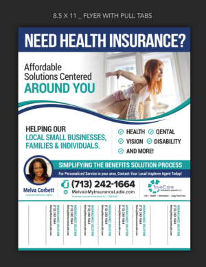 Diseño de Flyer por ARTOGRAPHY para TrueCare Insurance Services LLC | Diseño: #23831309