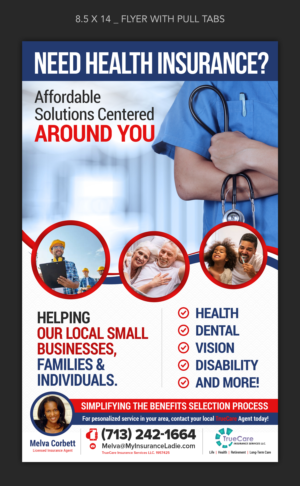 Diseño de Flyer por ARTOGRAPHY para TrueCare Insurance Services LLC | Diseño: #23889327
