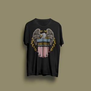 Distressed vintage patriotic design for tshirt.  | T-shirt Design by jeffdefy