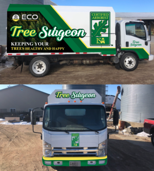 Arborist chip truck vehicle wrap / graphics | Design de Covering de Véhicule par Kira Graphics