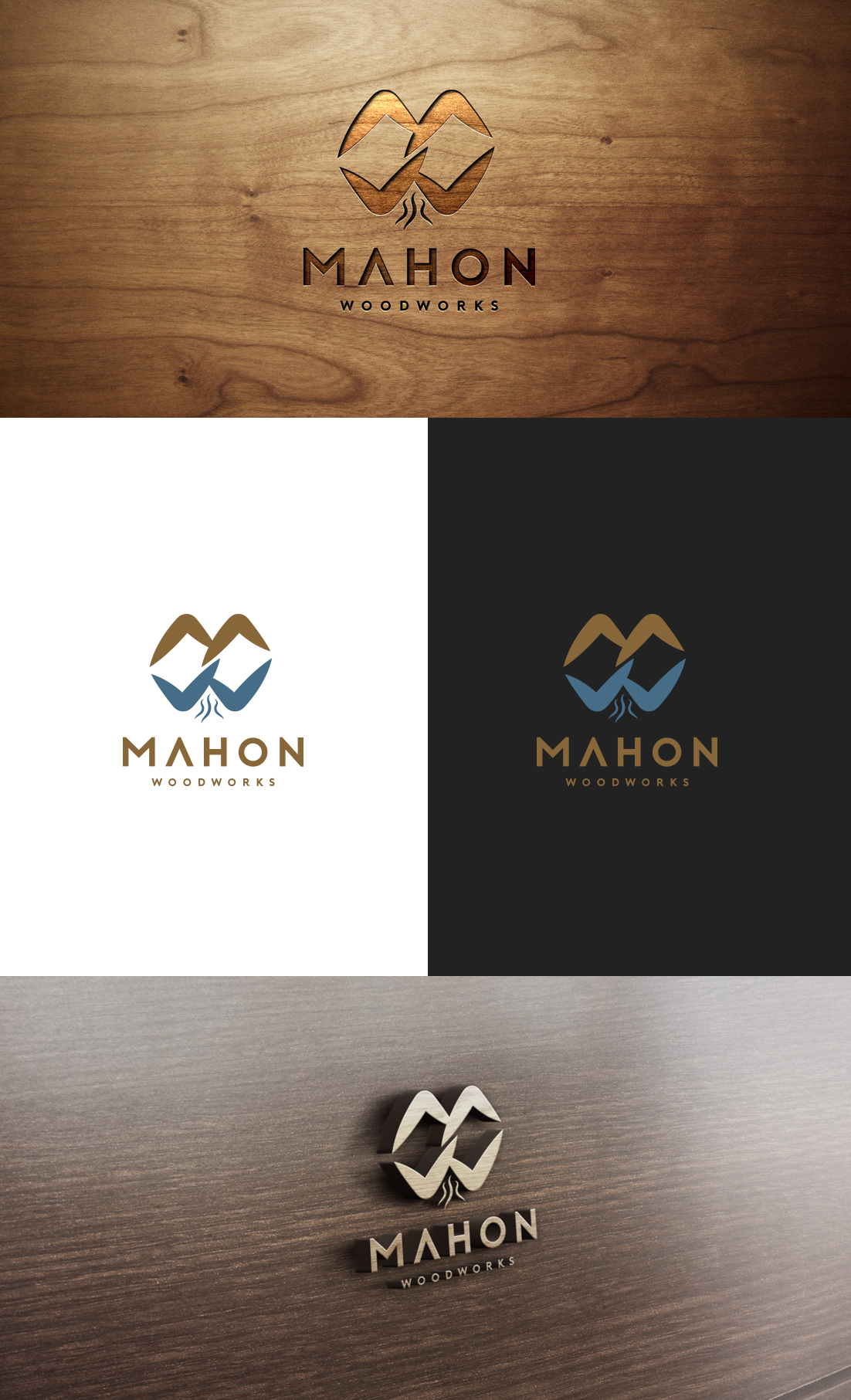 Logo Design by GLDesigns for Mahon Woodworks | Design #23803371