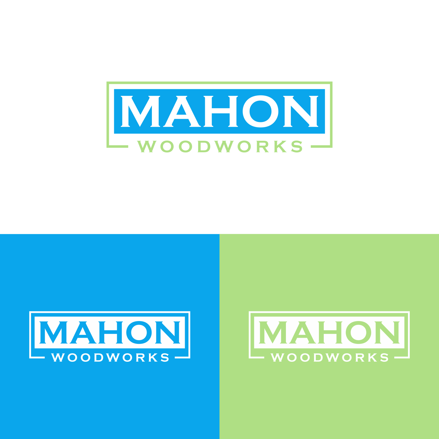 Logo Design by saher khan 2 for Mahon Woodworks | Design #23804399