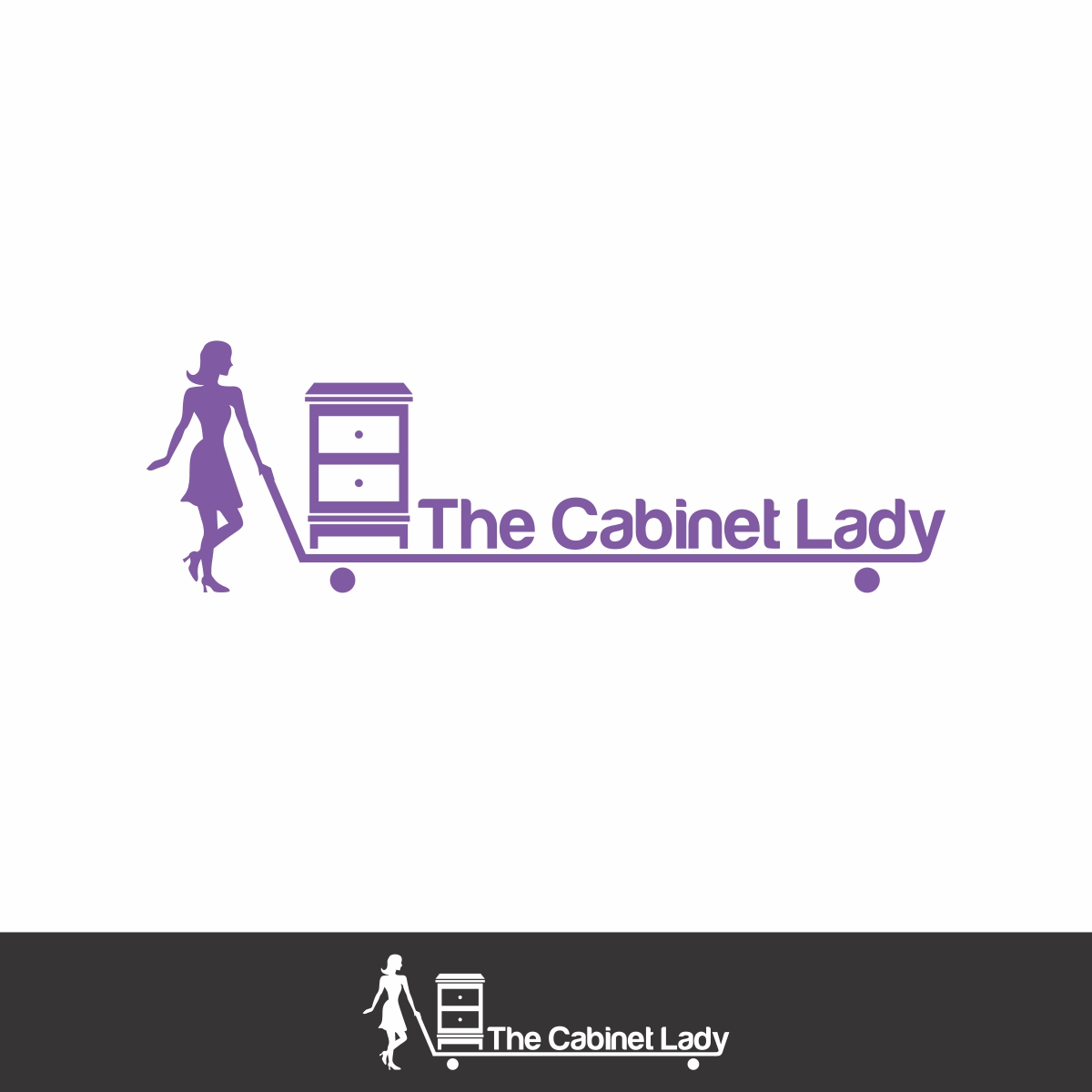 Logo Design by positivity77 for The Cabinet Lady / EHR Consulting Inc. | Design #3046282