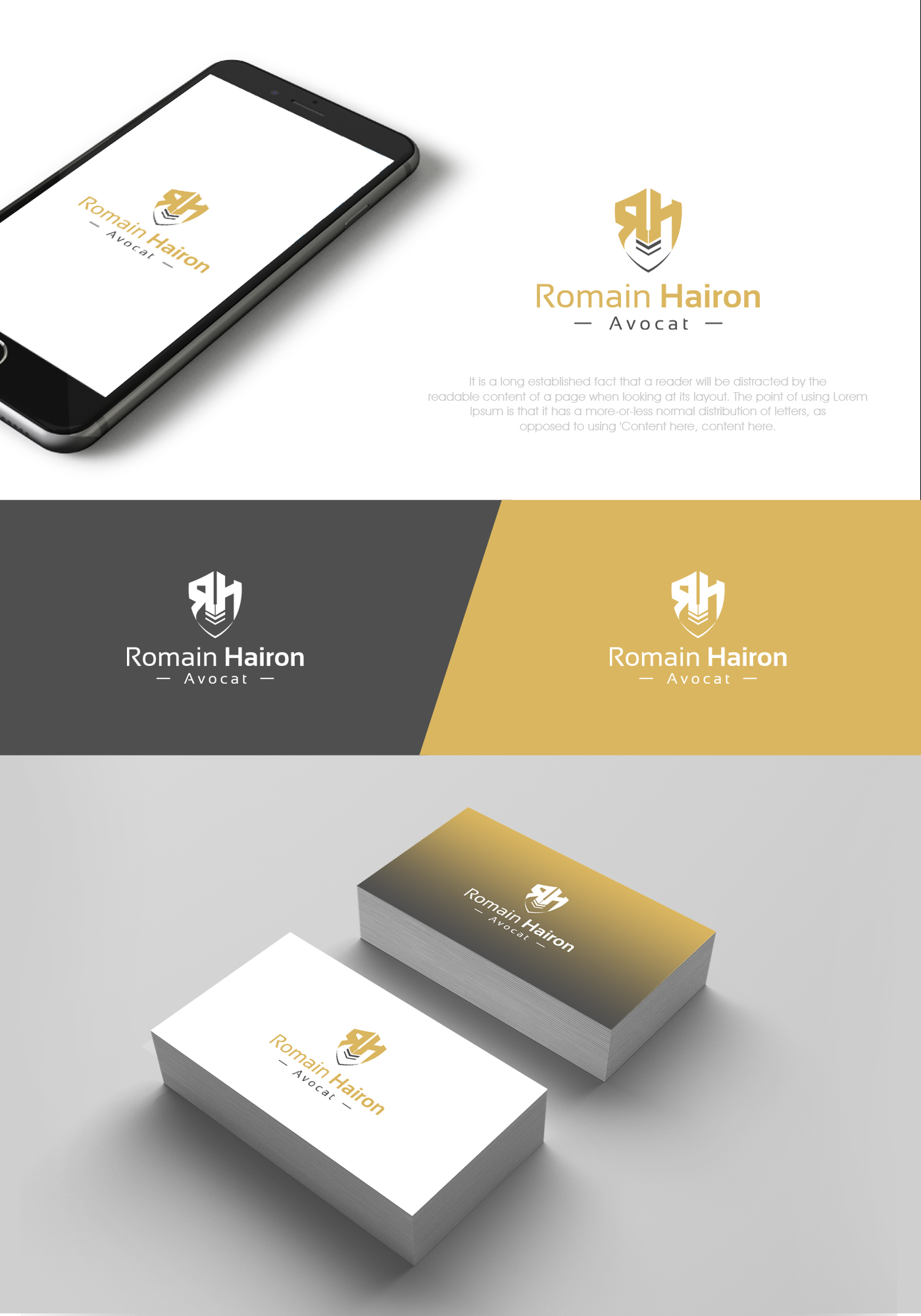 Diseño de Logo por SL Designer para cabinet d'avocat HAIRON | Diseño #23809248