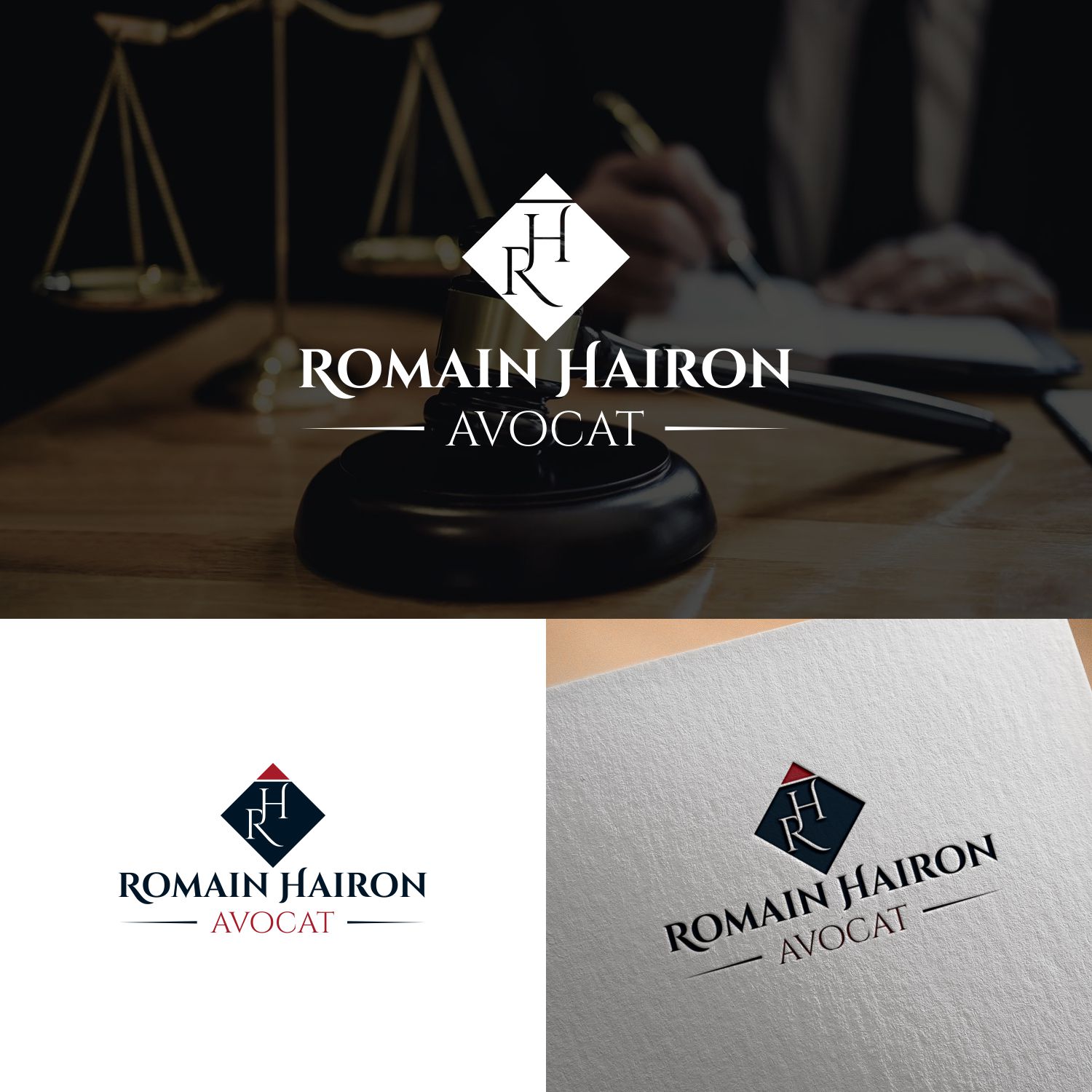 Diseño de Logo por 2662 DESIGN para cabinet d'avocat HAIRON | Diseño #23812991