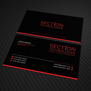 Visitenkarten-Design von Sandaruwan für Section 1 Technologies | Design #23814062