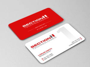Business Card Design by Creations Box 2015 for Section 1 Technologies | Design: #23818942