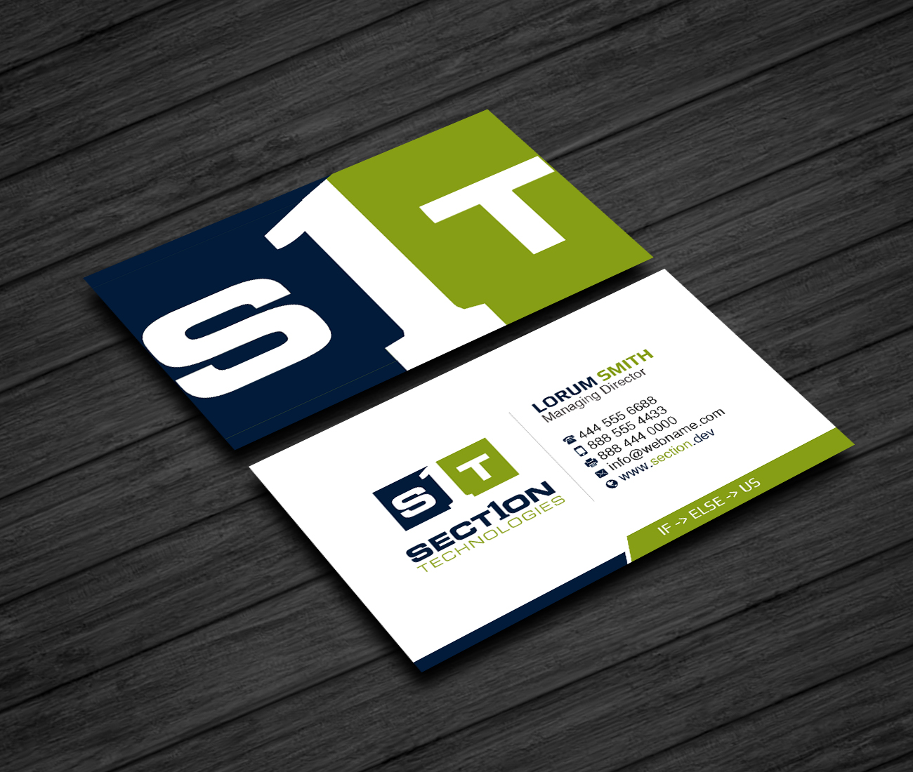 Business Card Design by Creations Box 2015 for Section 1 Technologies | Design #23820634