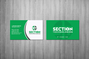 Business Card Design by Creations Box 2015 for Section 1 Technologies | Design: #23820639