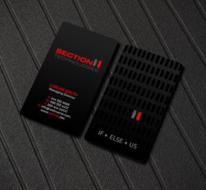 Design de Carte de Visite par Creations Box 2015 pour Section 1 Technologies | Design : #23820648