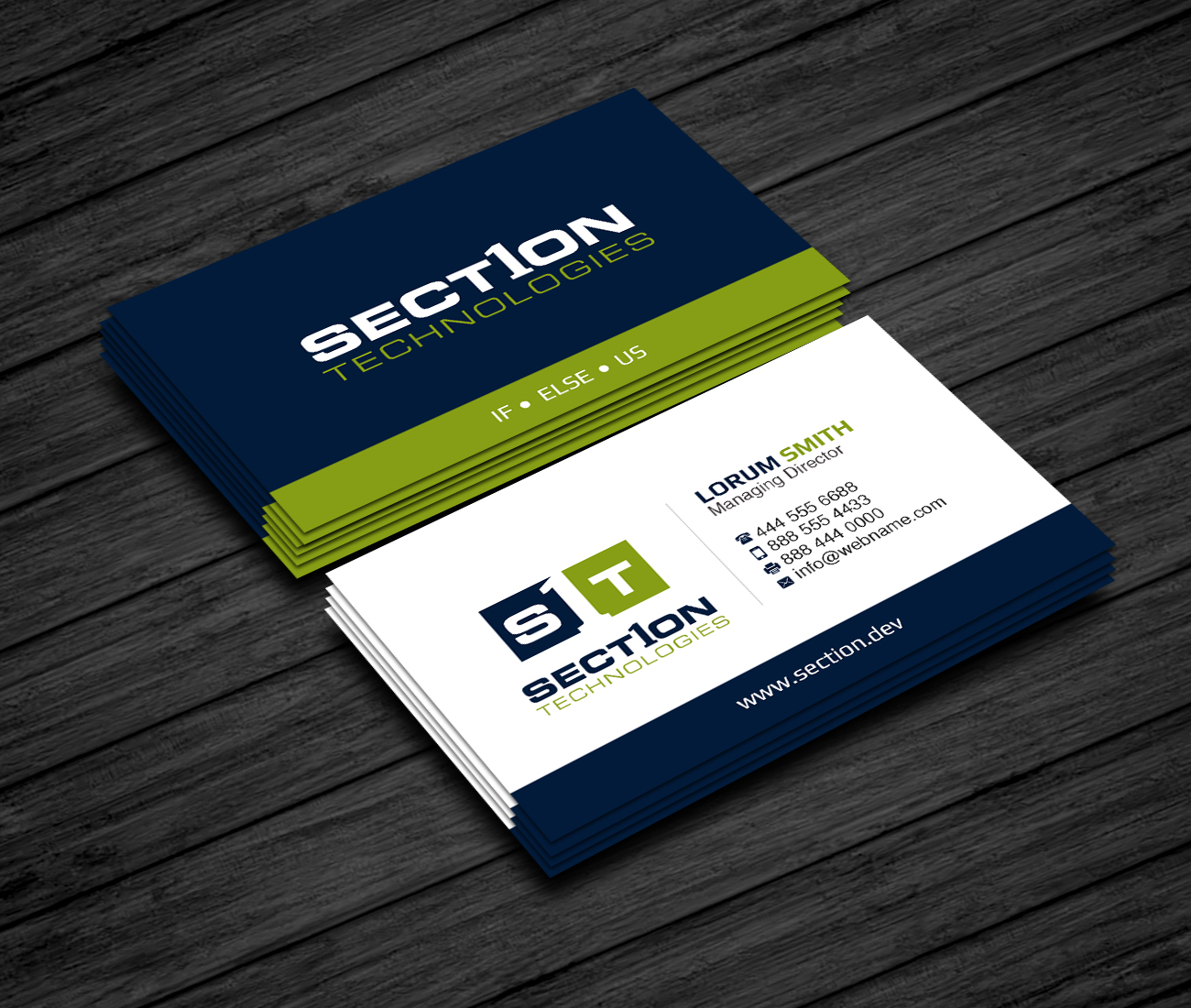 Design de Carte de Visite par Creations Box 2015 pour Section 1 Technologies | Design #23822667