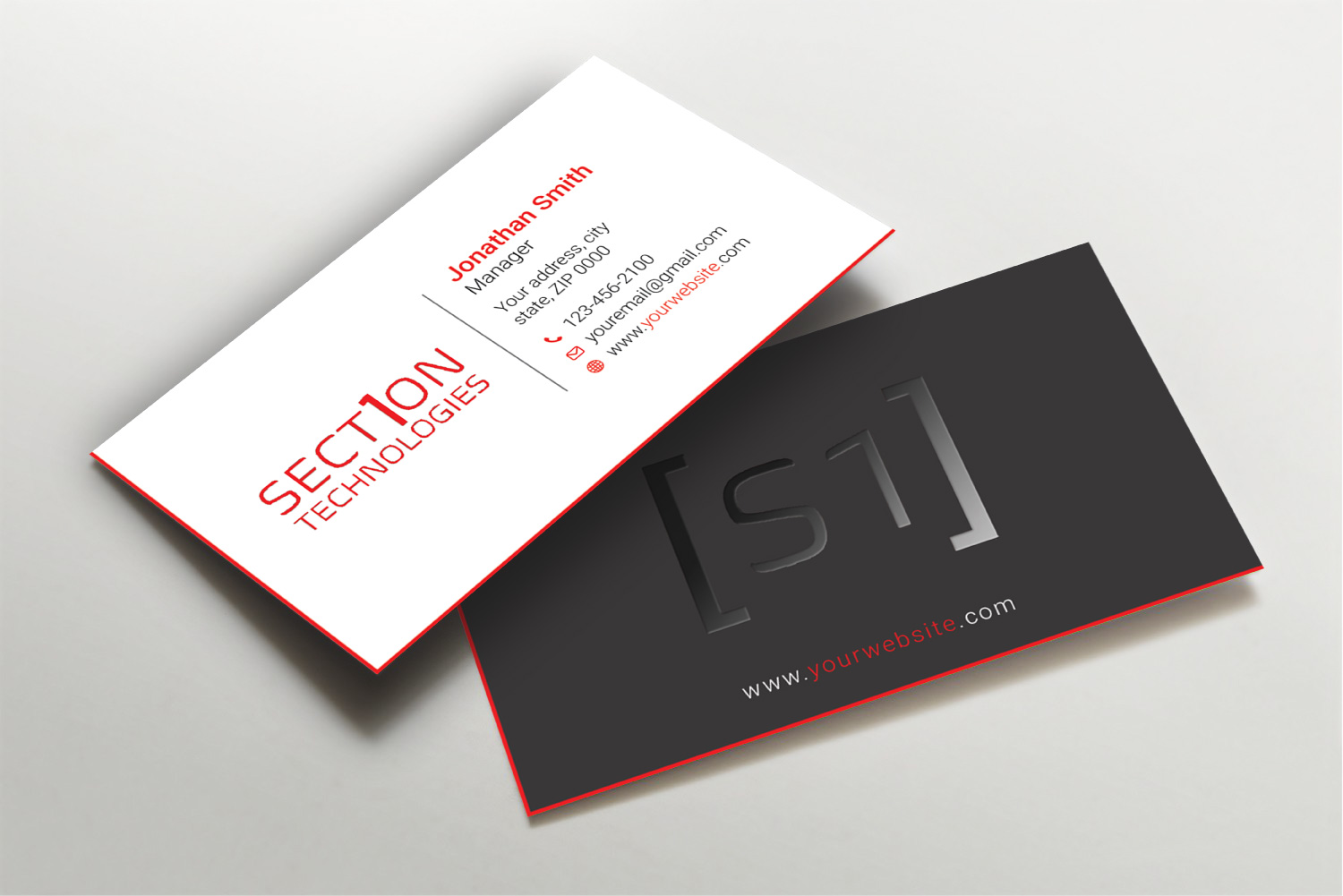 Business Card Design by LAXMI DESIGNHUB for Section 1 Technologies | Design #23820086