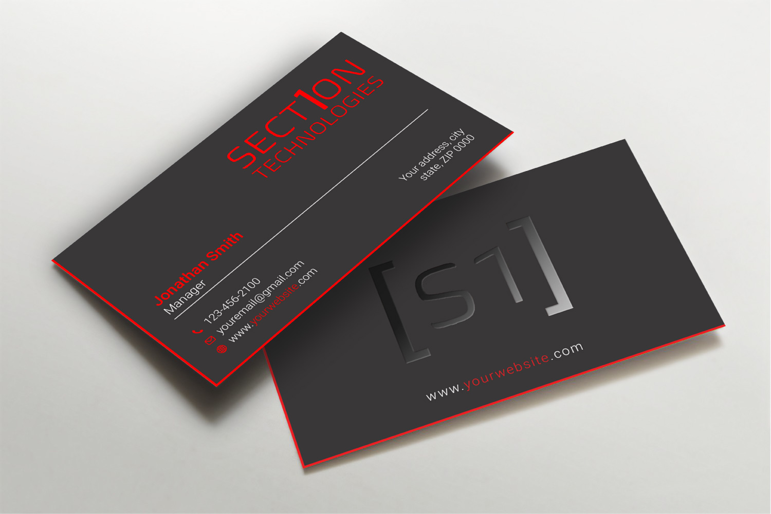 Business Card Design by LAXMI DESIGNHUB for Section 1 Technologies | Design #23820093