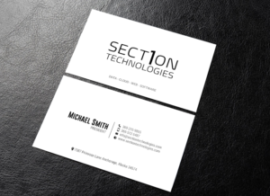 Business Card Design by chandrayaan.creative for Section 1 Technologies | Design: #23827001