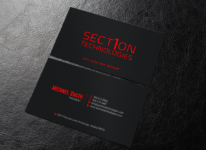 Business Card Design by chandrayaan.creative for Section 1 Technologies | Design: #23827003