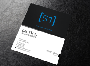 Business Card Design by chandrayaan.creative for Section 1 Technologies | Design: #23827005