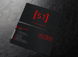 Business Card Design by chandrayaan.creative for Section 1 Technologies | Design: #23827008