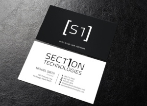 Business Card Design by chandrayaan.creative for Section 1 Technologies | Design: #23827011