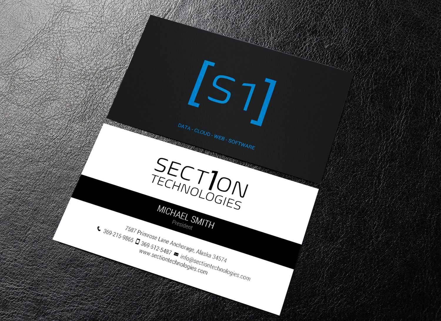 Design de Carte de Visite par chandrayaan.creative pour Section 1 Technologies | Design #23827012