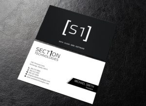 Business Card Design by chandrayaan.creative for Section 1 Technologies | Design: #23827013