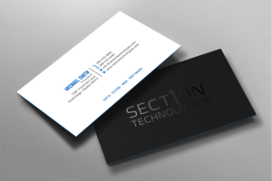 Business Card Design by chandrayaan.creative for Section 1 Technologies | Design: #23827024