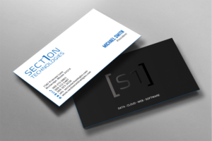 Business Card Design by chandrayaan.creative for Section 1 Technologies | Design: #23827025
