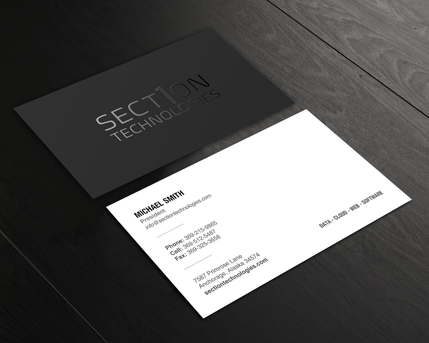 Business Card Design by chandrayaan.creative for Section 1 Technologies | Design #23827026