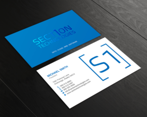 Business Card Design by chandrayaan.creative for Section 1 Technologies | Design: #23827033