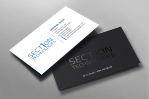 Business Card Design by chandrayaan.creative for Section 1 Technologies | Design: #23827040