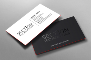 Business Card Design by chandrayaan.creative for Section 1 Technologies | Design: #23827041