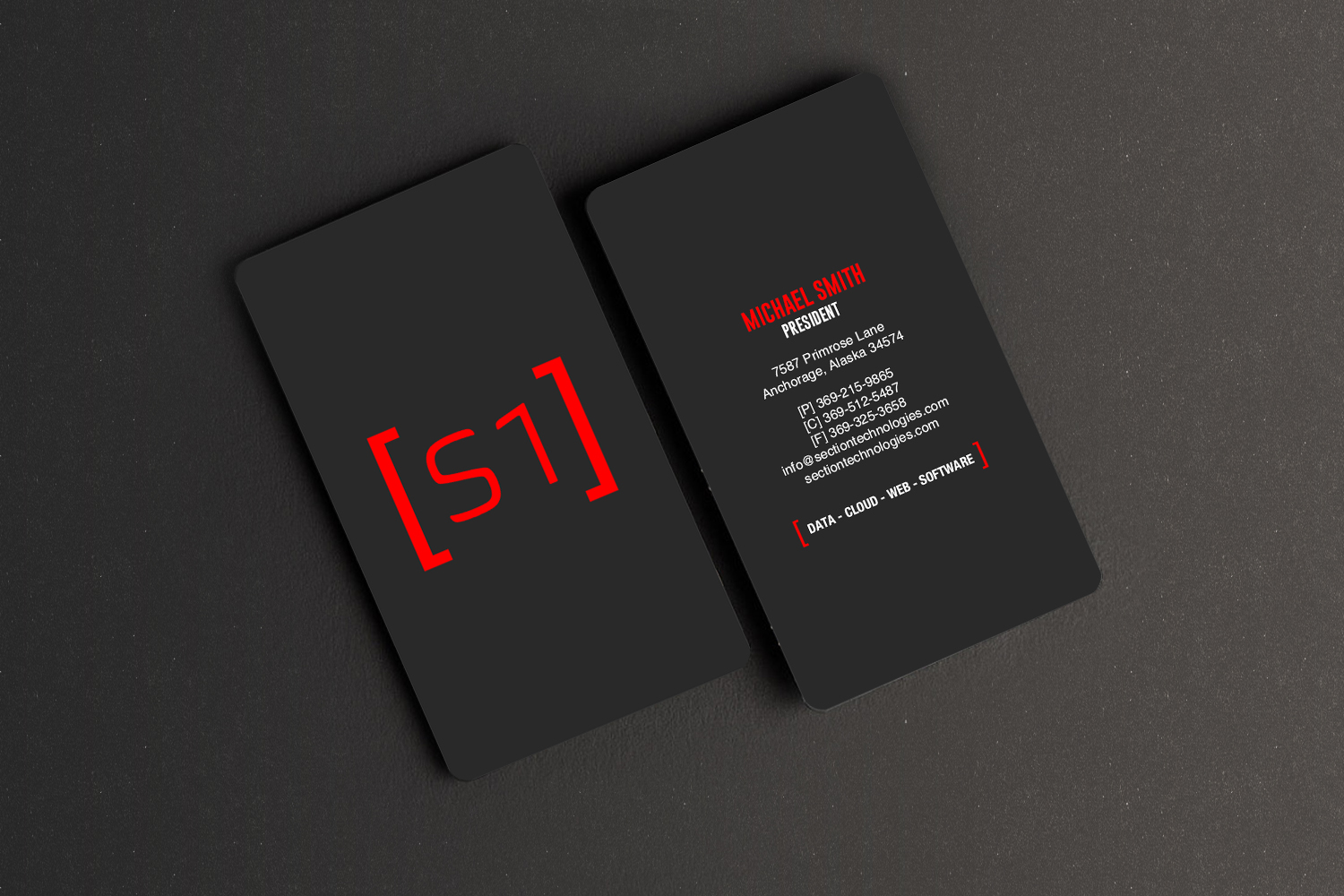 Business Card Design by chandrayaan.creative for Section 1 Technologies | Design #23827302
