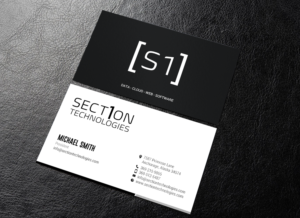 Business Card Design by chandrayaan.creative for Section 1 Technologies | Design: #23827304