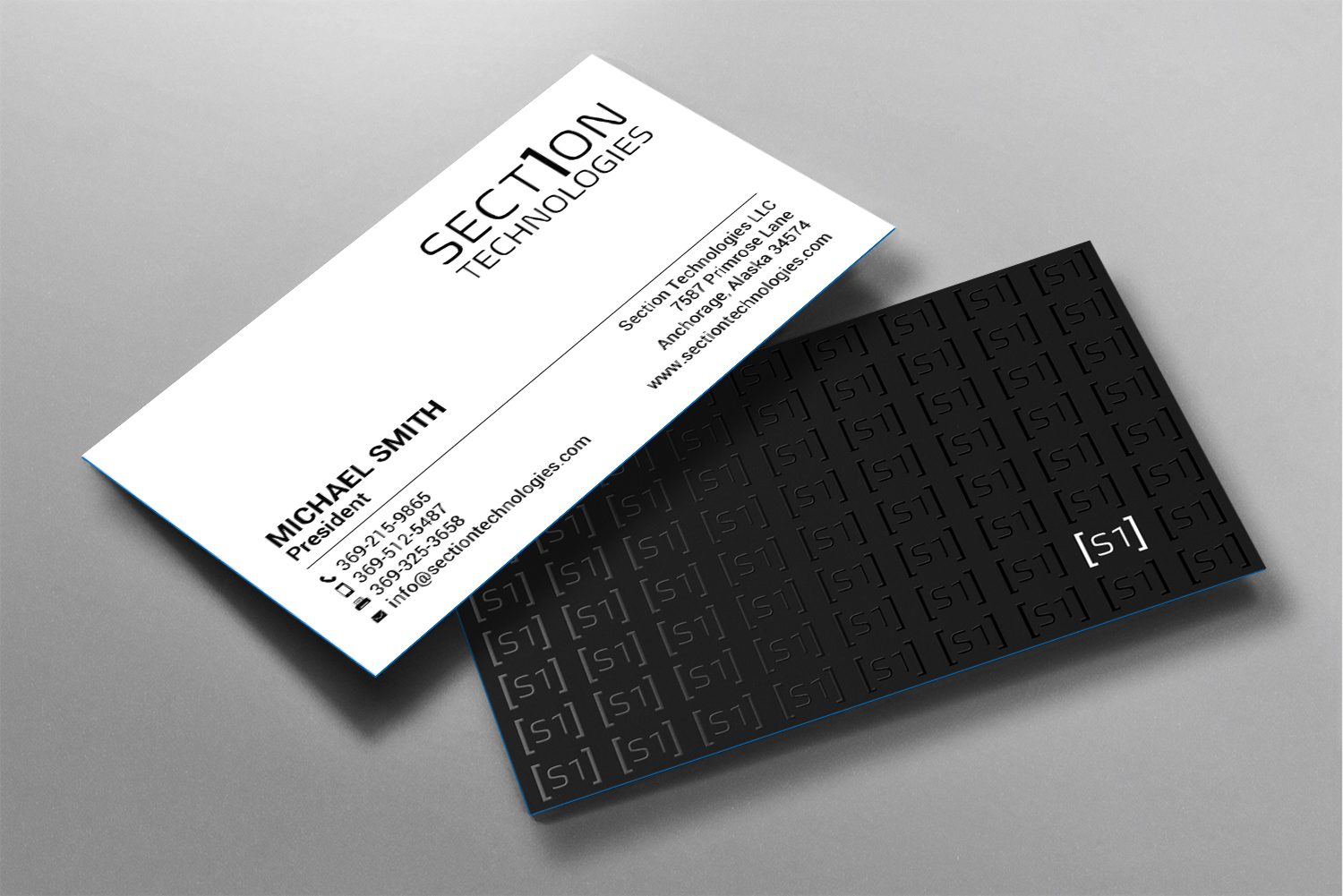 Business Card Design by chandrayaan.creative for Section 1 Technologies | Design #23873224