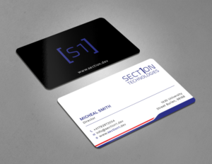 Business Card Design by Tripti Ranjan Gain for Section 1 Technologies | Design: #23819113