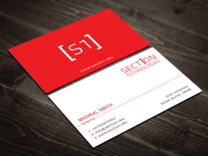 Business Card Design by Tripti Ranjan Gain for Section 1 Technologies | Design: #23819121