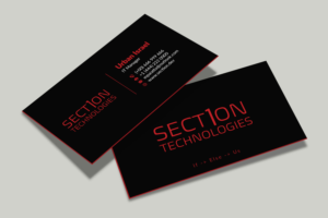 Visitenkarten-Design von Musa. A für Section 1 Technologies | Design #23813889