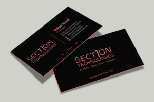 Business Card Design by Musa. A for Section 1 Technologies | Design: #23819679