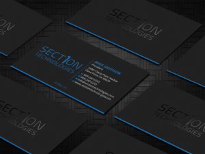 Visitenkarten-Design von DesignShout für Section 1 Technologies | Design #23820286