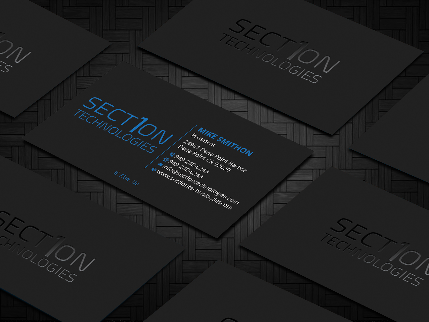 Business Card Design by DesignShout for Section 1 Technologies | Design #23820287