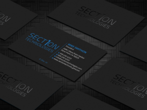 Business Card Design by DesignShout for Section 1 Technologies | Design: #23820287