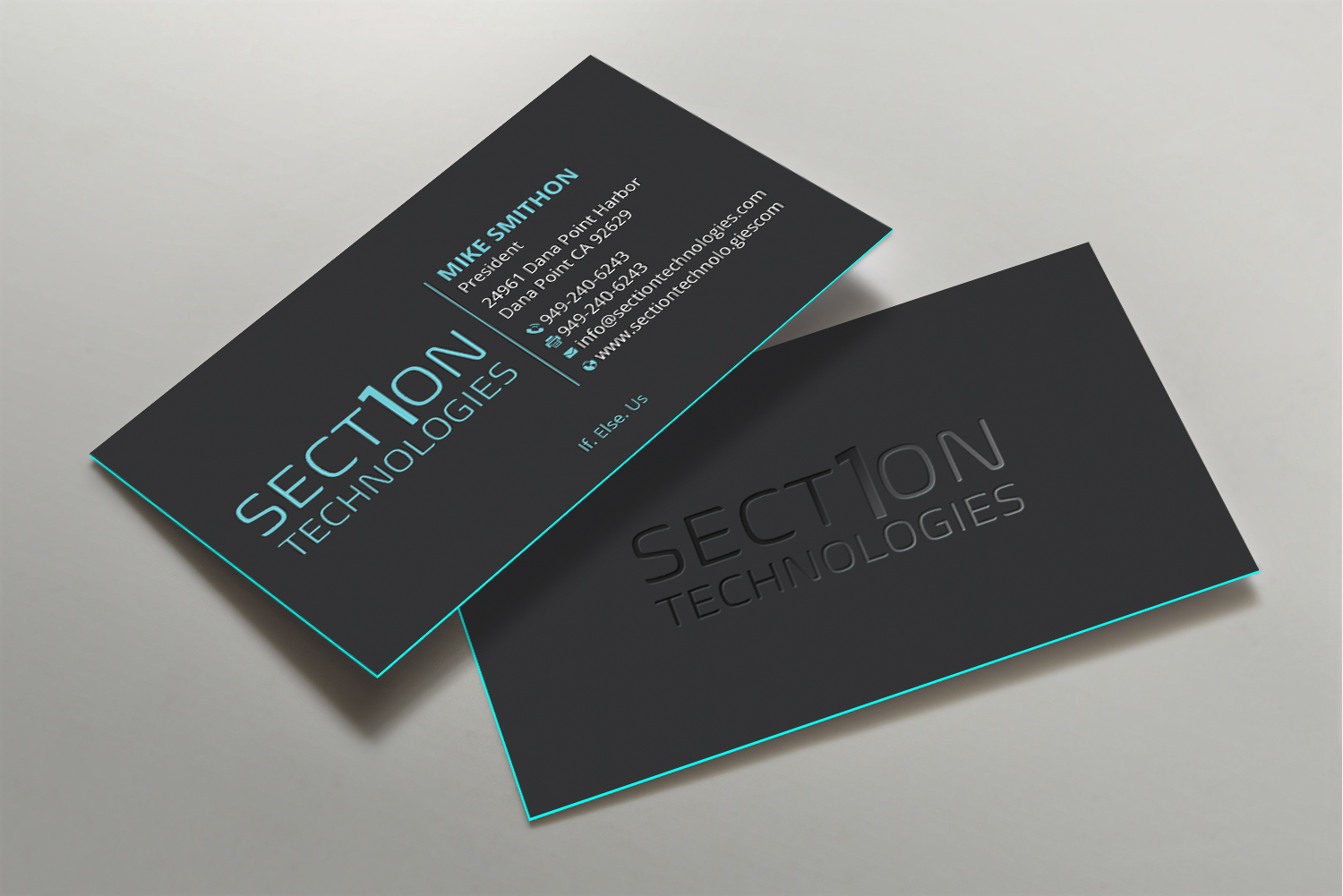 Business Card Design by DesignShout for Section 1 Technologies | Design #23820288