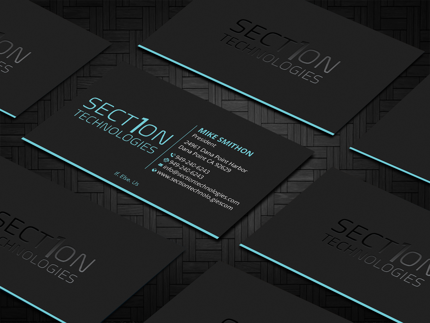 Business Card Design by DesignShout for Section 1 Technologies | Design #23820289