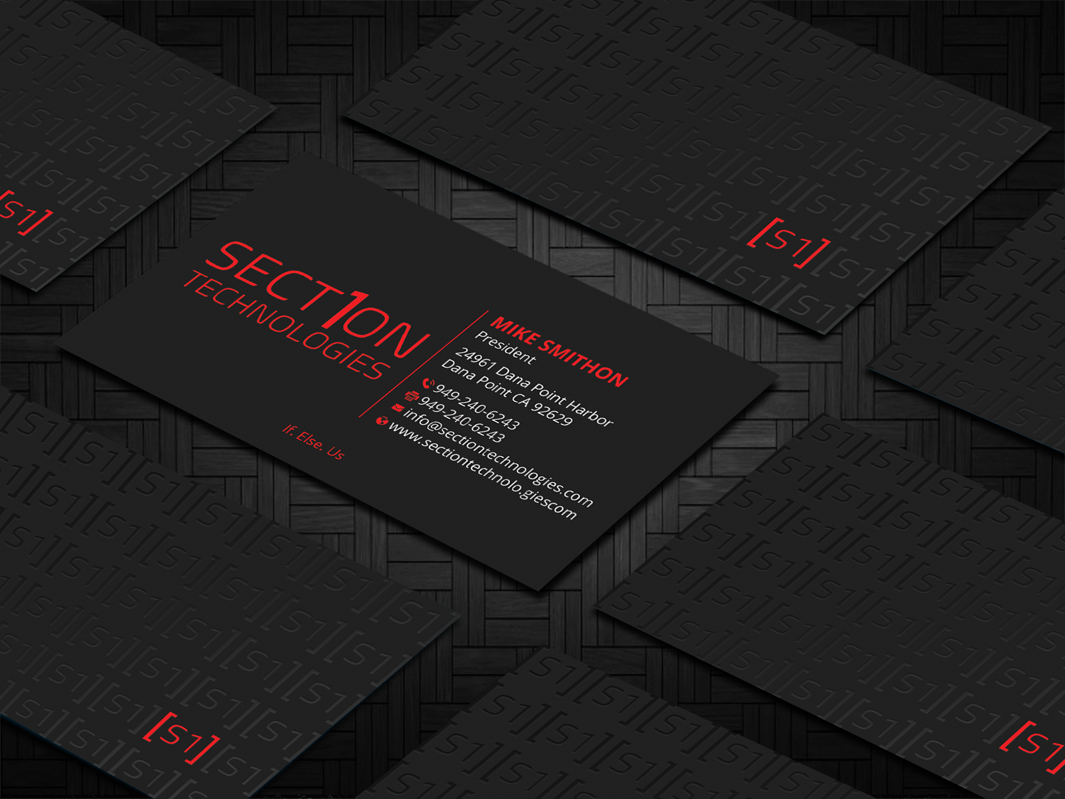 Business Card Design by DesignShout for Section 1 Technologies | Design #23820417