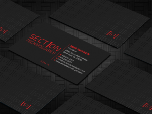 Business Card Design by DesignShout for Section 1 Technologies | Design: #23820417