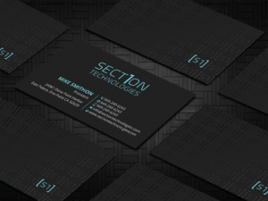 Business Card Design by DesignShout for Section 1 Technologies | Design: #23820688